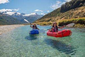Expedition X guests on the first commercial packrafting tour in New Zealand.